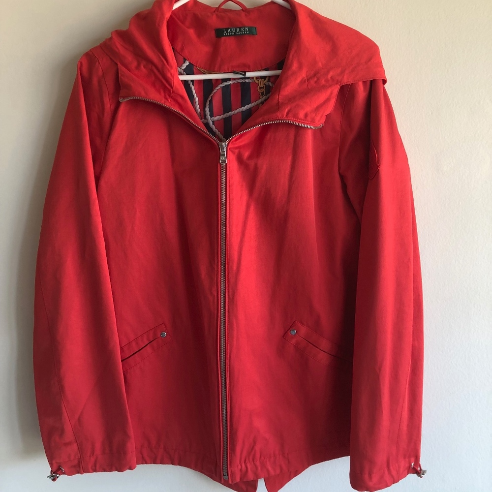 Red Ralph Lauren Rain Jacket (S)